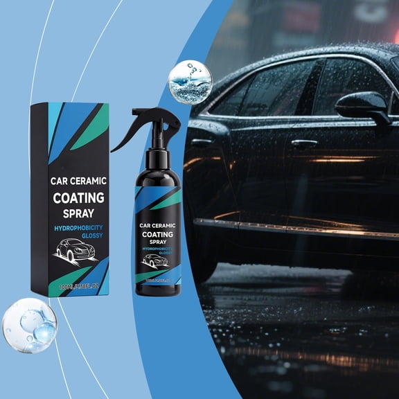Xheghe Car Ceramic Coating Spray - 100ml Hydrophobic Protection for Daily Cleaning, Enhances Shine & Repels Dirt - Ideal for Auto Enthusiasts