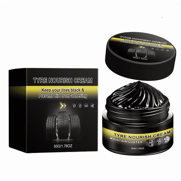 Xheghe Ceramic Tire Wax for Ultimate Wheel Protection - Powerful Wheel Cleaning & Restoration Cream for Shiny Tires and Interior Care