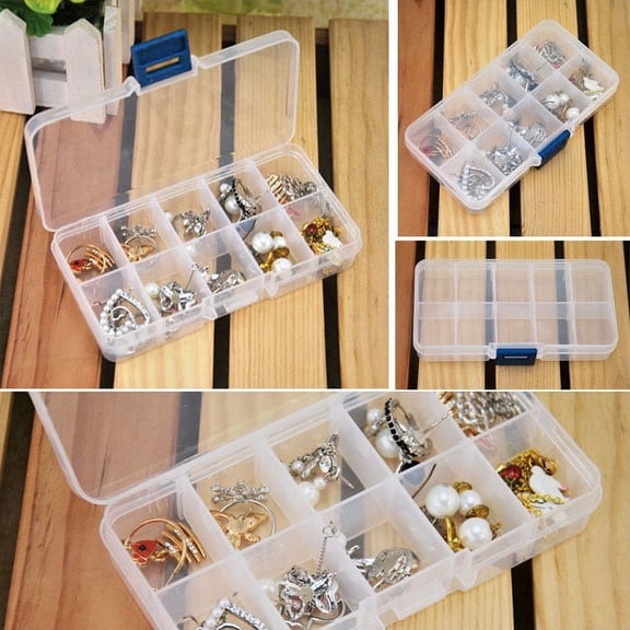 Xheghe Compact Storage Case for Jewelry, Pills, and Nail Art Tips - Perfect for Organizing Small Items