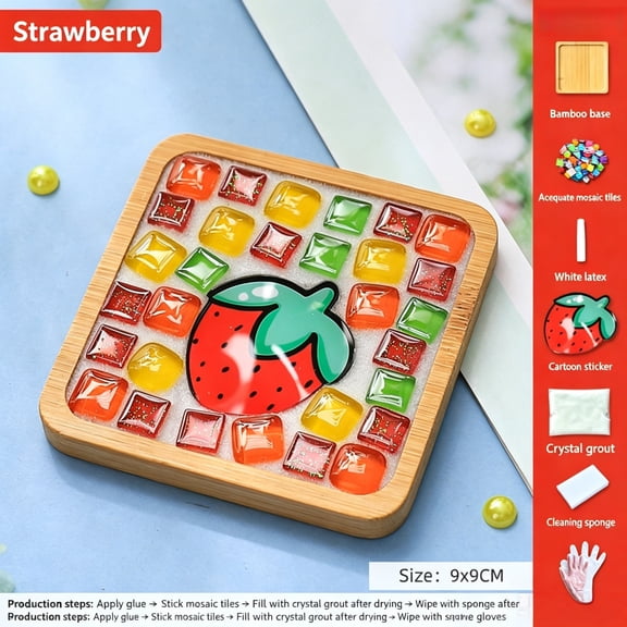 Xheghe DIY Ceramic Tile Art Kit - Creative Home Decor Set for All Ages - Easy No Mess Assembly - Engaging Fine Motor Activity - Perfect Gift for Art Lovers and Craft Enthusiasts