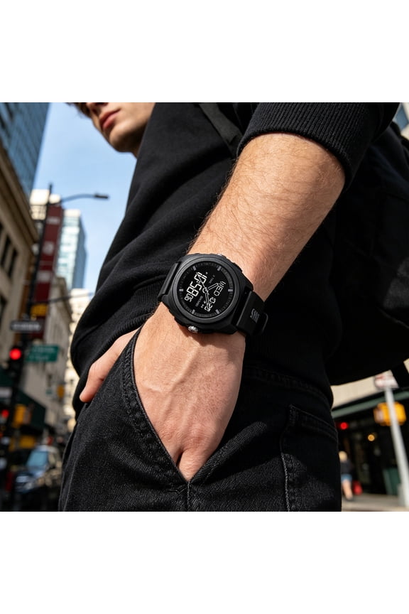 Digital Multifunctional Men's Outdoor Sports Watch | Waterproof with Alarm, Stopwatch, Backlight | Ideal for Hiking, Camping, and Outdoor Activities | Perfect for Active Men and Gift Giving