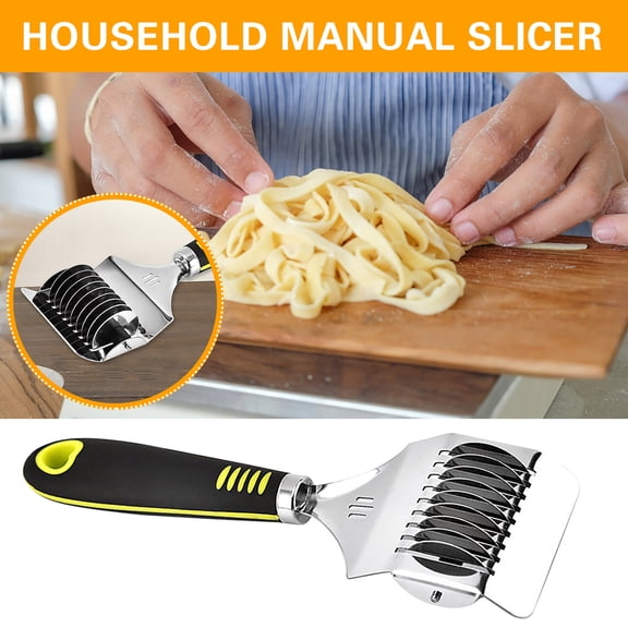 Xheghe Household Stainless Steel Noodle Cutter - Easy Manual Press for Cutting Dough, Herbs, and Italian Cookies - Perfect for Home Chefs and DIY Cooking