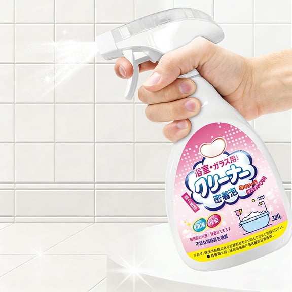Xheghe Multi-Functional Bathroom Cleaner - Powerful Stain & Soap Scum Remover for Tiles & Glass - Easy Rinse, No Pungent Smell - Perfect for Home Use