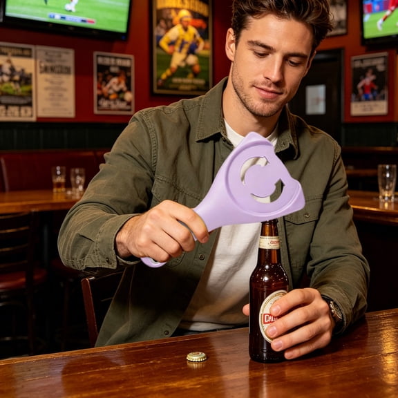 Xheghe Multifunctional Bottle Opener - Effortless Beer & Can Opener for Kitchen & Bar - User-Friendly Grip for Easy Use - Portable Gadget for Picnics & Outdoor Fun
