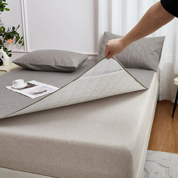 Xheghe Quilted And Thickened Waterproof Bed Sheet With Straps