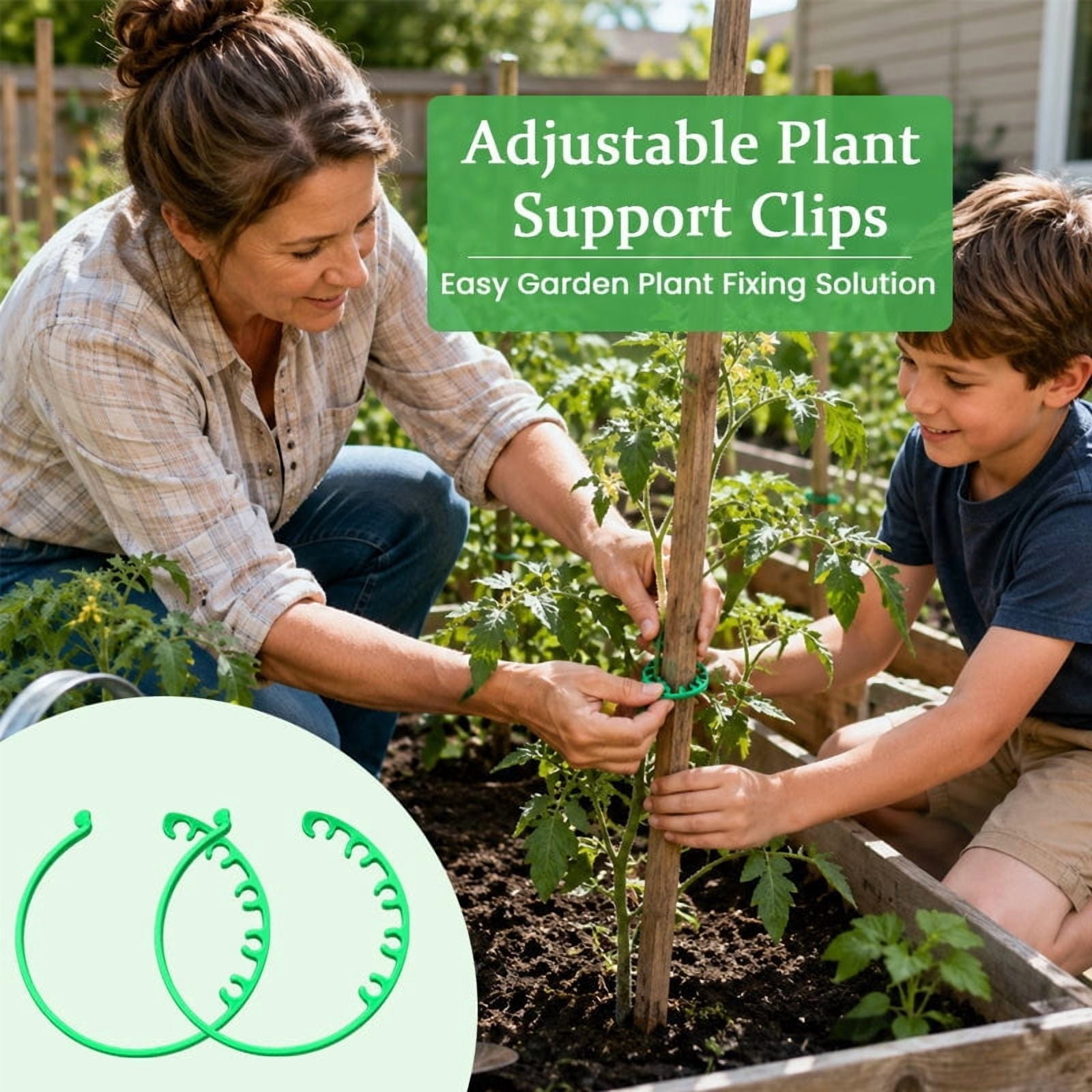 Support Clips for Garden Greenhouse Perfect for Vines, Stems, and Climbing Plants in Gardens and Vegetable Patches at Walmart