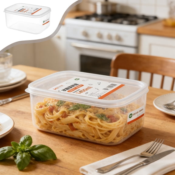 Xheghe Transparent Rectangular Food Storage Containers – Perfect for Kitchen Organization, Keeping Snacks Fresh, and Versatile for Picnics and Lunches