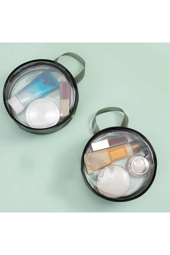 Travel Portable Mini Cosmetic Storage Bag - Waterproof & Transparent Design for Cosmetics, Jewelry & Toiletries - Unisex Travel Accessory