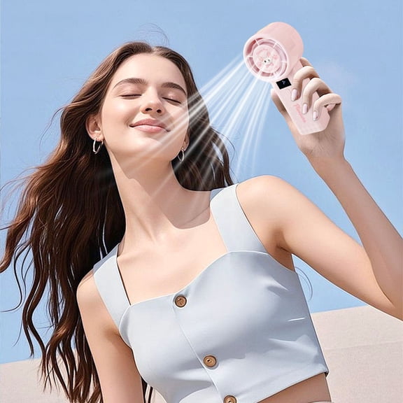 Xheghe USB Rechargeable High-Speed Portable Fan - Powerful Wind Desktop & Hanging Design for Outdoor & Indoor Use