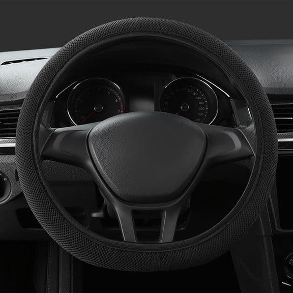 Xheghe Universal Elastic Stretch Steering Wheel Cover - Breathable, Sweatproof, Non-Slip Design for Better Grip - Ideal for All Drivers Year-Round