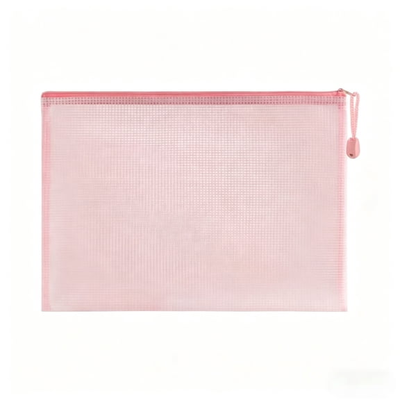 Xheghe Waterproof A4 File Zipper Pouch - Versatile Mesh Storage for Documents, Stationery & Travel - Ideal for Organizing Office & Home Essentials