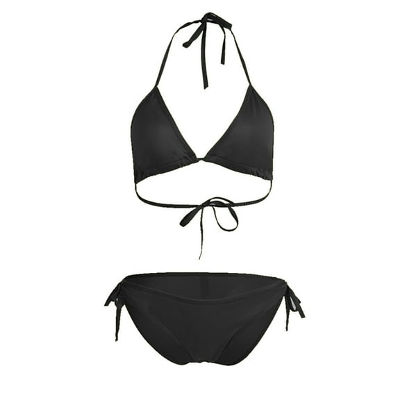 Xhshgfbi Women Swimsuit Sets Two Piece Push Up Swimsuit Black L
