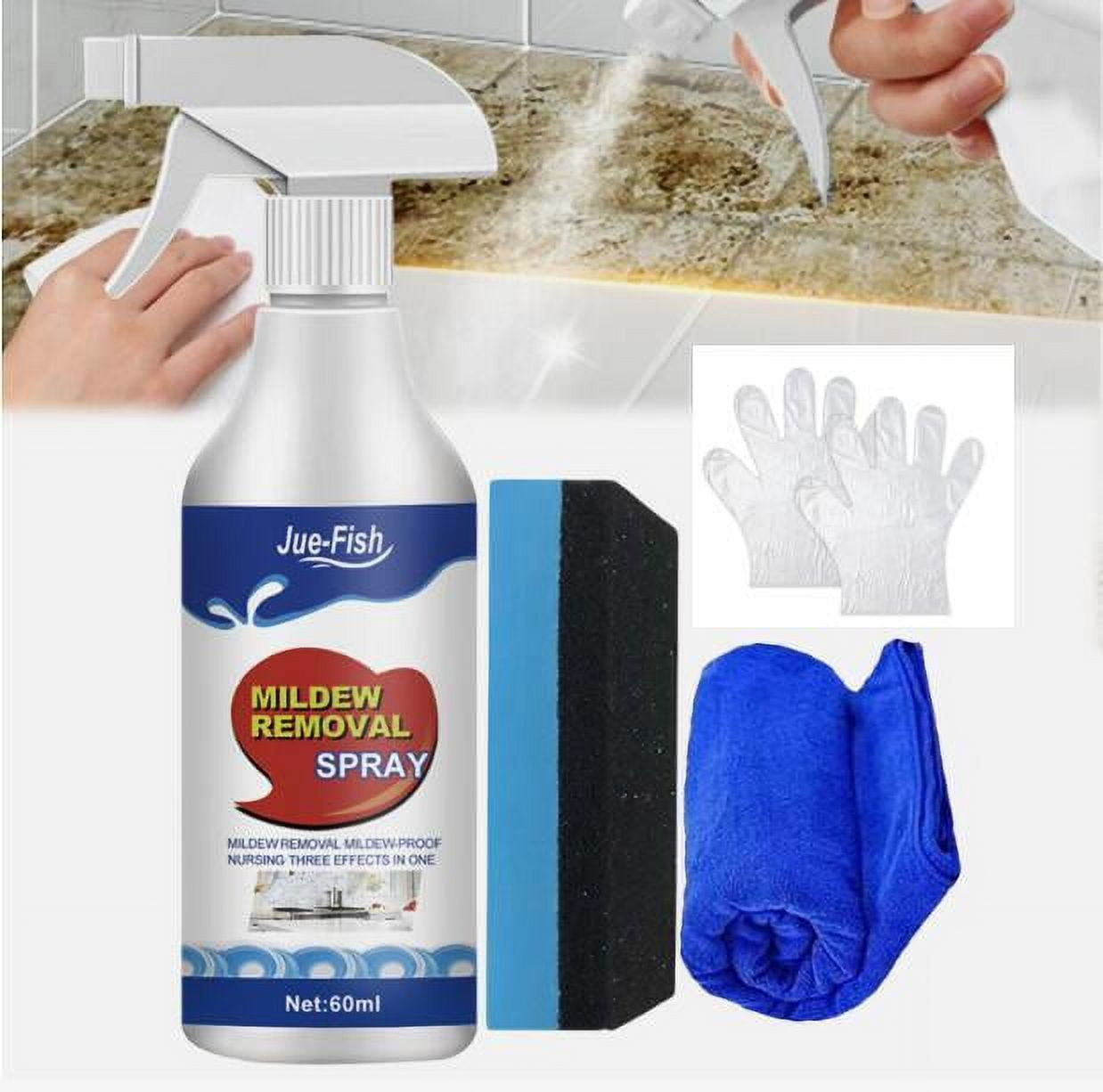 Xhy 2 Pack Mold and Mildew Remover Spray for Toilets Bathroom Shower ...