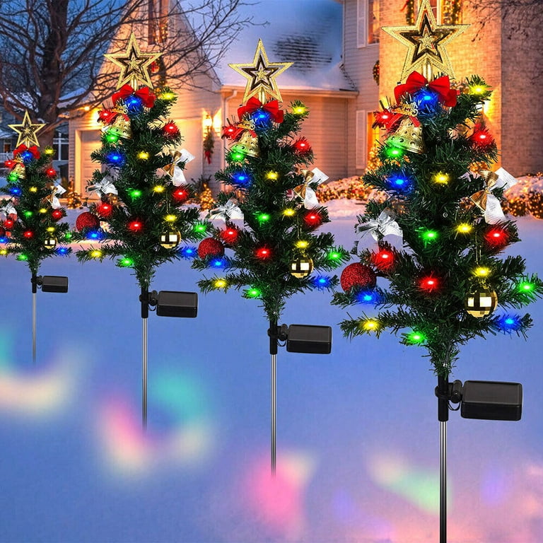 Christmas garden stake lights hot sale