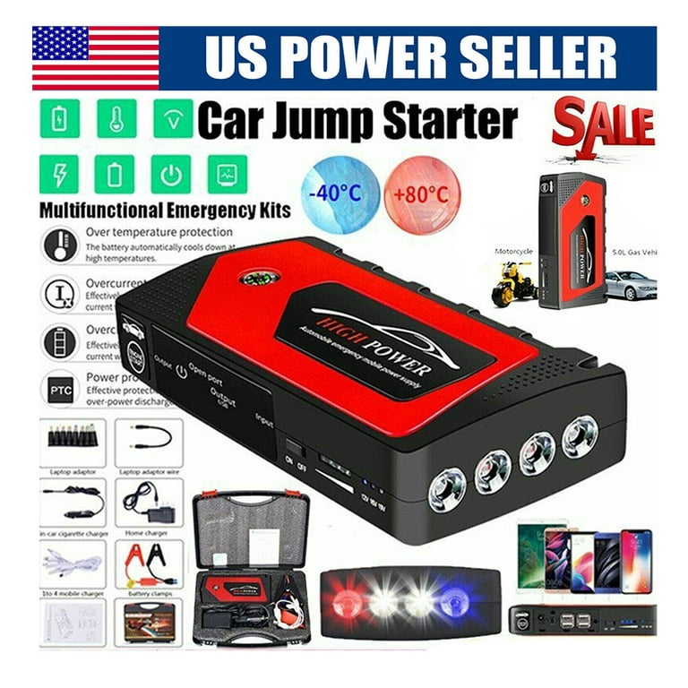 Portable Jump Starter Box Portable Battery Pack Auto Start Power
