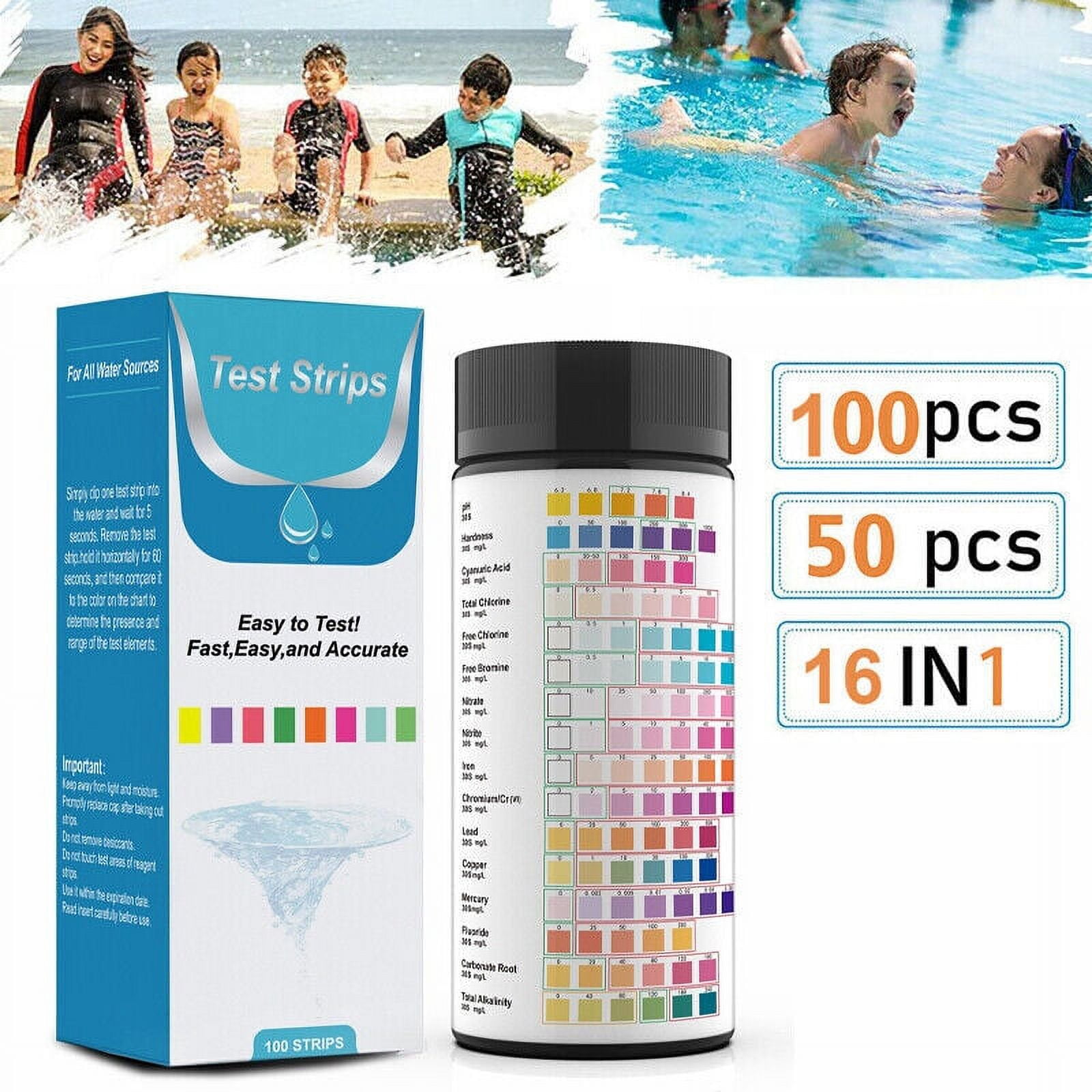 Xhy Drinking Water Test Kit 16 in 1 Home Tap Water Quality Pool and Spa