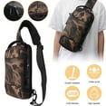 thumbnail image 1 of Xhy Men's Sling Bag Waterproof Anti-Theft Shoulder Crossbody Chest Backpack with USB Port Daypack for Travel Hiking Camouflage, 1 of 12