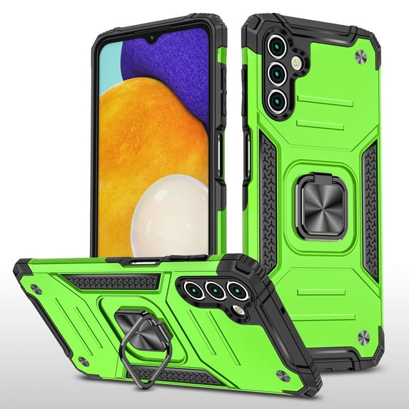 Xhy Moto G Play 2023 Case Magnetic Ring Kickstand Military Grade Double Layer Drop Protection Durable Detachable for Motorola G Play 2023 Phone - Green
