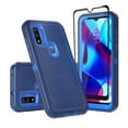 thumbnail image 1 of Xhy Moto G Play 2023 Case with Screen Protector Military Grade Full Body Multilayer Drop Shock Protection Rugged Durable for Motorola G Play 2023 Phone - Dark Blue, 1 of 8