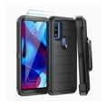 thumbnail image 1 of Xhy Moto G Power 2022 Case with Belt Clip Holster and Screen Protector Military Grade Full Body Multilayer Drop Shock Protection 3 in 1 Rugged Durable Detachable for Motorola Moto G Power Phone-Black, 1 of 9
