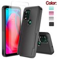 thumbnail image 1 of Xhy Moto G Stylus 5G 2021 Case with Screen Protector Military Grade Full Body Double Layer Protection Shock Drop Resistant TPU Durable Detachable for Motorola Moto G Stylus 5G 2021 Phone- Black, 1 of 9
