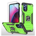 thumbnail image 1 of Xhy Moto G Stylus 5G 2022 Case with Screen Protector Magnetic Ring Holder Kickstand Military Grade Full Body Double Layer Drop Protection Durable Detachable for Motorola G Stylus 5G 2022 Phone -Green, 1 of 9