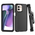 thumbnail image 1 of Xhy Moto G Stylus 5G 2023 Case with Belt Clip Holster Military Grade Heavy Duty 3 in 1 Shockproof Armor Rugged Durable for Motorola G Stylus 5G 2023 Phone - Black, 1 of 8