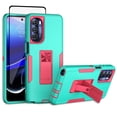 thumbnail image 1 of Xhy Motorola Moto G Stylus 5G 2022 Case with Screen Protector, Military Grade Case with Magnetic Car Mount, Motorola G Stylus 5G 2022 Case for Men Women, Green & Rose red, 1 of 7