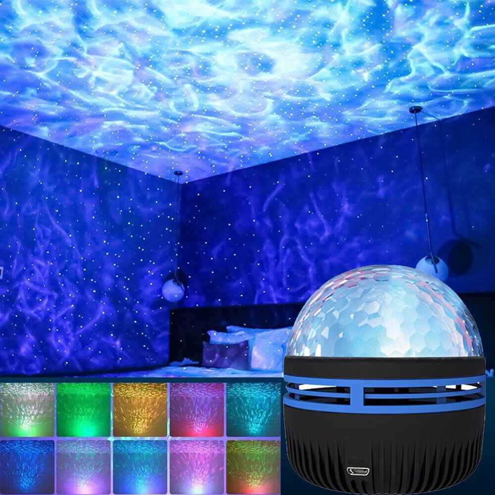 1pc Northern Lights Led Projector Light, Water Ripple Projector,  Multi-color Pattern And Smart Remote Control