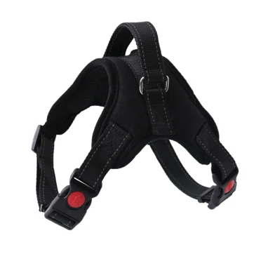 Xhy No Pull Dog Pet Harness Adjustable Size Soft Padded Dog Vest Black M