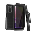 thumbnail image 1 of Xhy Samsung Galaxy A03S Case with Belt Clip Holster and Privacy Screen Protector Military Grade Full Body Multilayer Drop Protection 3 in 1 Rugged Durable Detachable for Samsung A03S Phone - Black, 1 of 9
