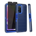thumbnail image 1 of Xhy Samsung Galaxy A03S Case with Privacy Screen Protector Military Grade Full Body Multilayer Drop Shock Protection 3 in 1 Rugged Durable Detachable for Samsung A03S Phone - Dark Blue, 1 of 9