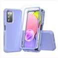 thumbnail image 1 of Xhy Samsung Galaxy A03S Case with Screen and Lens Protector Military Grade Full Body Protection 3 in 1 Shock Drop Resistant Rugged Rubber TPU Durable Detachable for Galaxy A03S Phone - Light Purple, 1 of 11