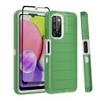 thumbnail image 1 of Xhy Samsung Galaxy A03S Case with Screen Protector Military Grade Full Body Multilayer Drop Shock Protection 3 in 1 Rugged Durable Detachable for Samsung A03S Phone - Green White, 1 of 9
