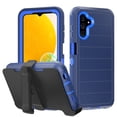 thumbnail image 1 of Xhy Samsung Galaxy A13 5G Case with Belt Clip Holster Military Grade Full Body Multilayer Drop Shock Protection 3 in 1 Rugged Durable Detachable for Galaxy A13 5G Phone - Dark Blue, 1 of 9