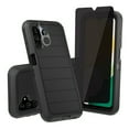 thumbnail image 1 of Xhy Samsung Galaxy A13 5G Case with Privacy Screen and Lens Protector Military Grade Full Body Multilayer Drop Shock Protection 3 in 1 Rugged Durable Detachable for Galaxy A13 5G Phone - Black, 1 of 9