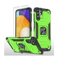 thumbnail image 1 of Xhy Samsung Galaxy A13 5G Case with Screen and Lens Protector Magnetic Ring Holder Kickstand Military Grade Full Body Double Layer Drop Protection Durable Detachable for Samsung A13 5G Phone - Green, 1 of 9