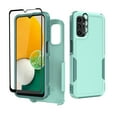 thumbnail image 1 of Xhy Samsung Galaxy A13 5G Case with Screen and Lens Protector Military Grade Full Body Double Layer Protection Shock and Drop Resistant TPU Durable Detachable for Galaxy A13 5G Phone-Light Green, 1 of 10