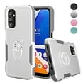 thumbnail image 1 of Xhy Samsung Galaxy A14 5G Case Military Grade Double Layer Drop Resistant Durable for Galaxy A14 5G Phone - White Grey, 1 of 9