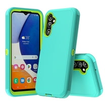 Xhy Samsung Galaxy A14 5G Case Military Grade Heavy Duty Protection 3 in 1 Shockproof Armor Rugged Durable for Galaxy A14 5G Phone - Green Yellow