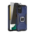 thumbnail image 1 of Xhy Samsung Galaxy A14 5G Case with Privacy Screen and Lens Protector Magnetic Ring Kickstand Military Grade Double Layer Drop Protection Durable Detachable for Galaxy A14 5G Phone - Blue, 1 of 8