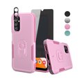 thumbnail image 1 of Xhy Samsung Galaxy A14 5G Case with Privacy Screen and Lens Protector Military Grade Double Layer Drop Resistant Durable for Galaxy A14 5G Phone - Pink, 1 of 9