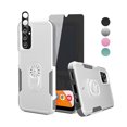 thumbnail image 1 of Xhy Samsung Galaxy A14 5G Case with Privacy Screen and Lens Protector Military Grade Double Layer Drop Resistant Durable for Galaxy A14 5G Phone - White Grey, 1 of 9