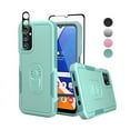 thumbnail image 1 of Xhy Samsung Galaxy A14 5G Case with Screen and Lens Protector Military Grade Double Layer Drop Resistant Durable for Galaxy A14 5G Phone - Light Green, 1 of 9