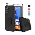 thumbnail image 1 of Xhy Samsung Galaxy A14 5G Case with Screen and Lens Protector Military Grade Double Layer Drop Resistant Durable for Galaxy A14 5G Phone - Black, 1 of 9