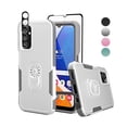 thumbnail image 1 of Xhy Samsung Galaxy A14 5G Case with Screen and Lens Protector Military Grade Double Layer Drop Resistant Durable for Galaxy A14 5G Phone - White Grey, 1 of 9