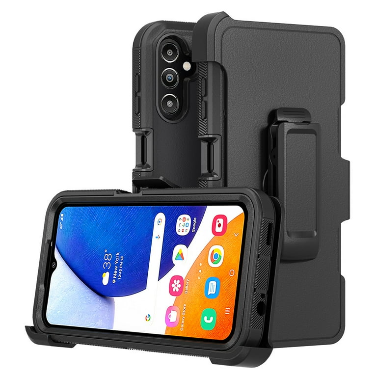 Xhy Samsung Galaxy A15 5G Case with Belt Clip Holster Military Grade Heavy Duty Protection 3 in 1 Shockproof Armor Rugged Durable for Galaxy A15 5G Phone Black Walmart