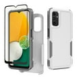 thumbnail image 1 of Xhy Samsung Galaxy A15 5G Case with Screen Protector Military Grade Double Layer Drop Resistant Durable for Galaxy A15 5G Phone - White Grey, 1 of 9