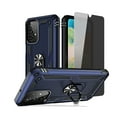 thumbnail image 1 of Xhy Samsung Galaxy A23 5G Case with Privacy Screen Protector and Magnetic Ring Mount Kickstand Military Grade Full Body Double Layer Drop Protection Rugged Durable for Galaxy A23 5G Phone - Blue, 1 of 10