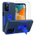 thumbnail image 1 of Xhy Samsung Galaxy A23 5G Case with Screen and Lens Protector Magnetic Car Mount Kickstand Military Grade Double Layer Drop Protection Rugged Durable for Galaxy A23 5G Phone - Dark blue&Blue, 1 of 12